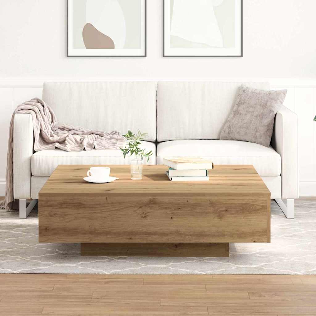 vidaXL Τραπεζάκι σαλονιού Artisan Oak 100 x 100 x 31 cm