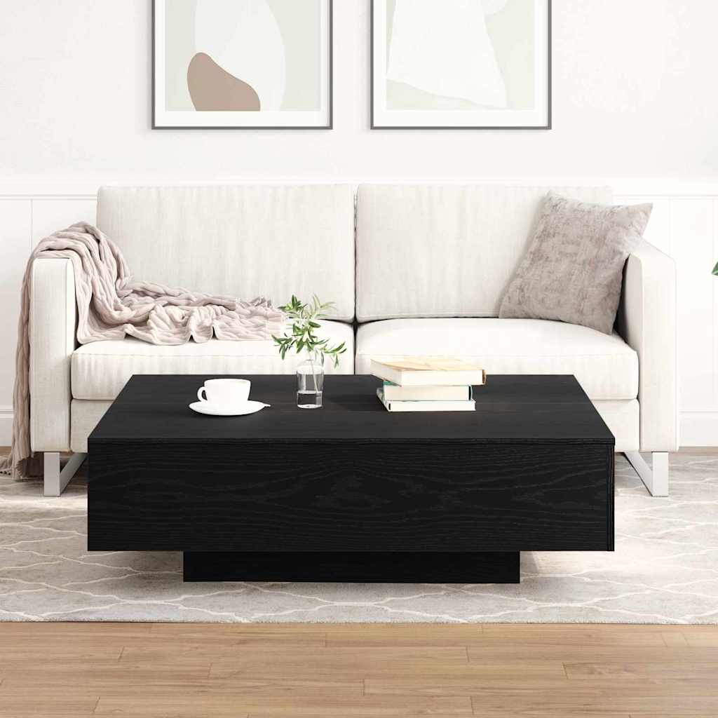 vidaXL Τραπεζάκι σαλονιού Μαύρη Οξυά 100 x 100 x 31 cm