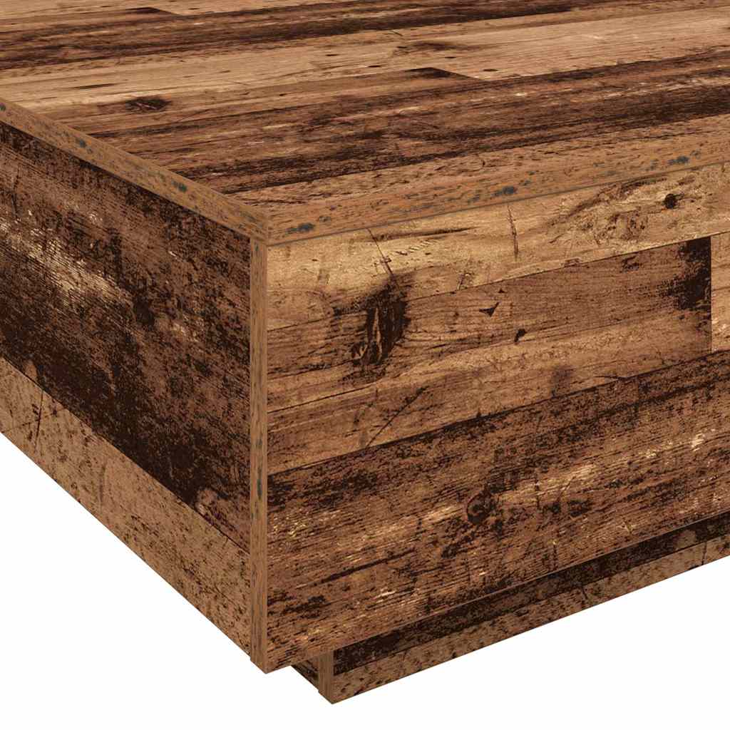 vidaXL Τραπεζάκι σαλονιού Παλιό ξύλο 100 x 100 x 31 cm