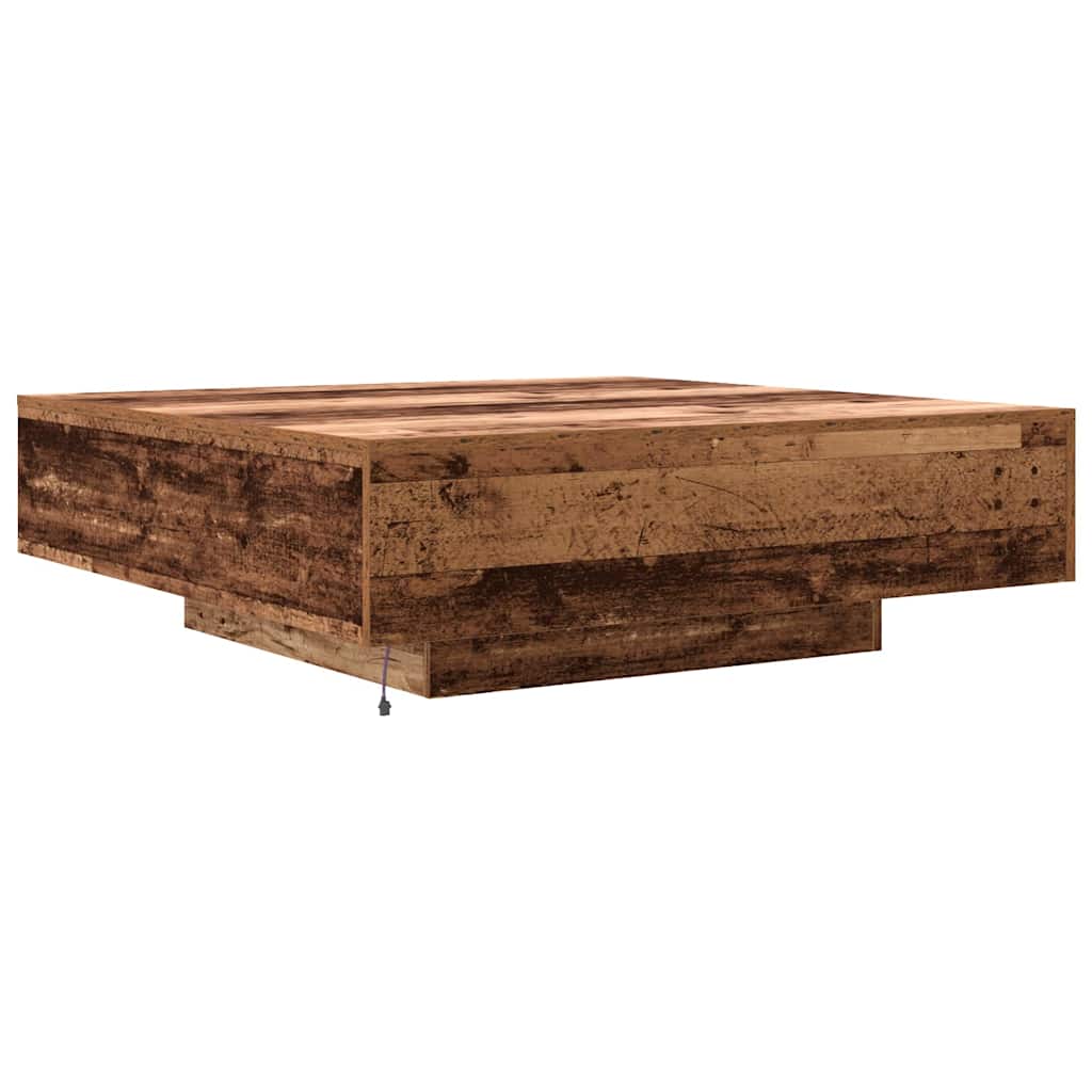 vidaXL Τραπεζάκι σαλονιού Παλιό ξύλο 100 x 100 x 31 cm