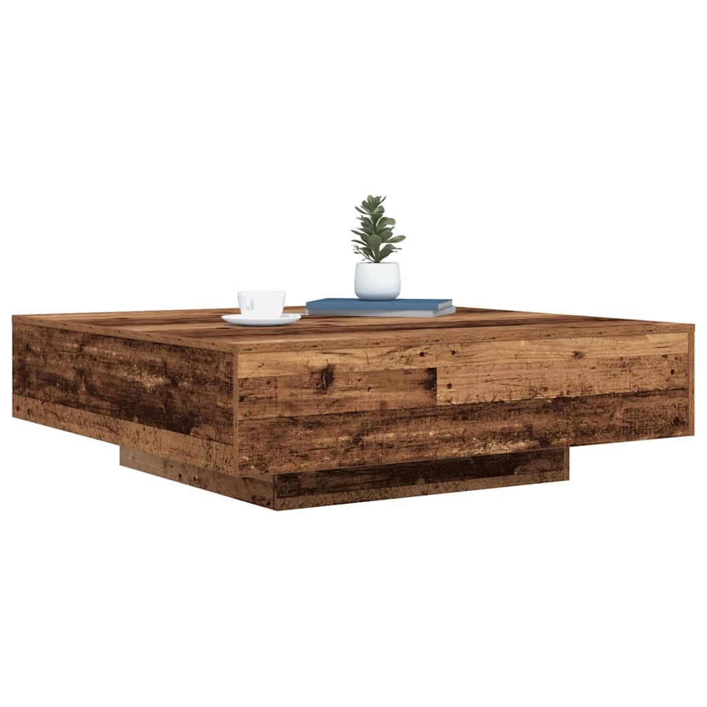 vidaXL Τραπεζάκι σαλονιού Παλιό ξύλο 100 x 100 x 31 cm