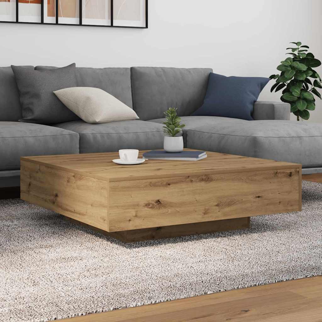 vidaXL Τραπεζάκι σαλονιού Artisan Oak 100 x 100 x 31 cm