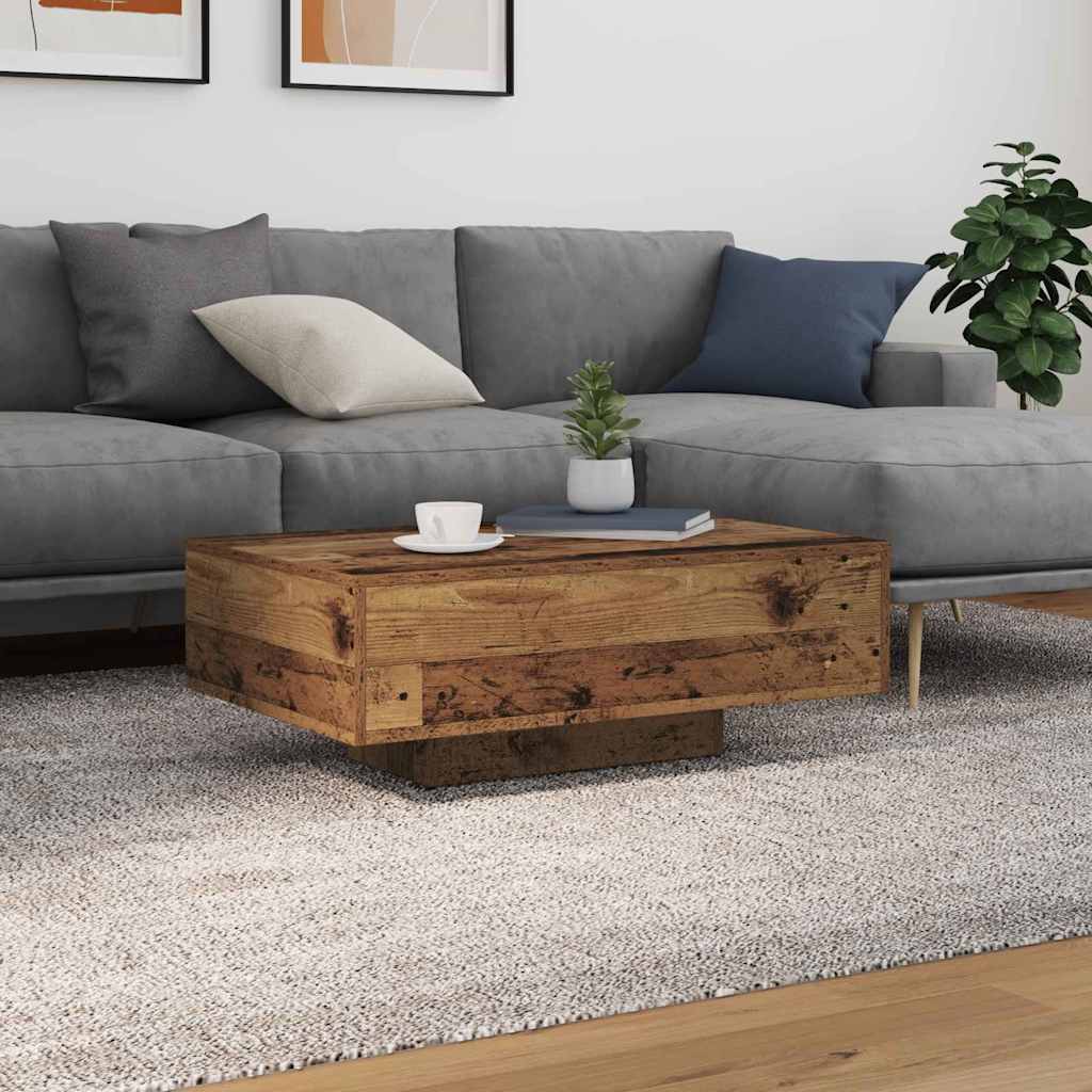 vidaXL Τραπεζάκι σαλονιού Παλιό ξύλο 85 x 55 x 31 cm