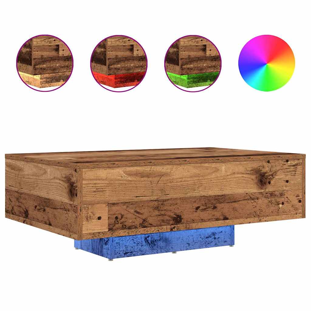 vidaXL Τραπεζάκι σαλονιού Παλιό ξύλο 85 x 55 x 31 cm
