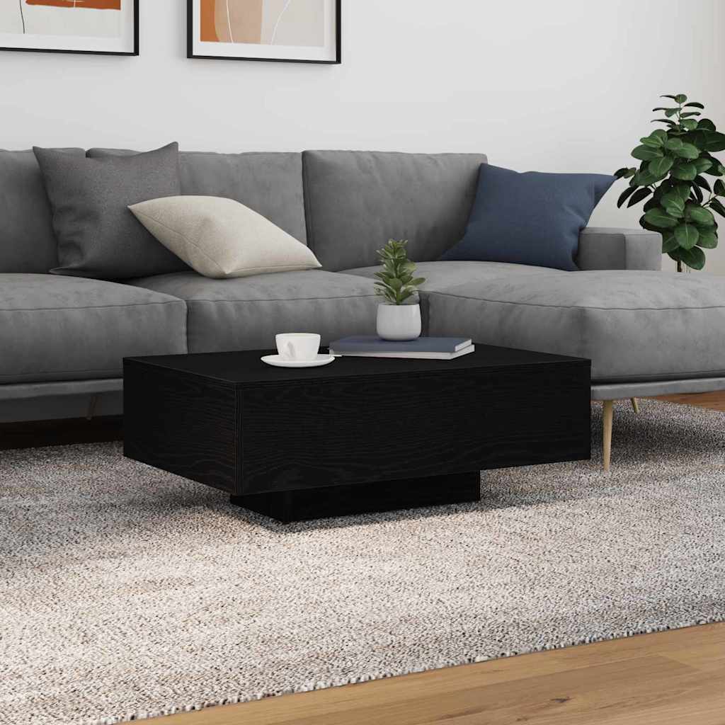 vidaXL Τραπεζάκι σαλονιού Μαύρη Οξυά 85 x 55 x 31 cm