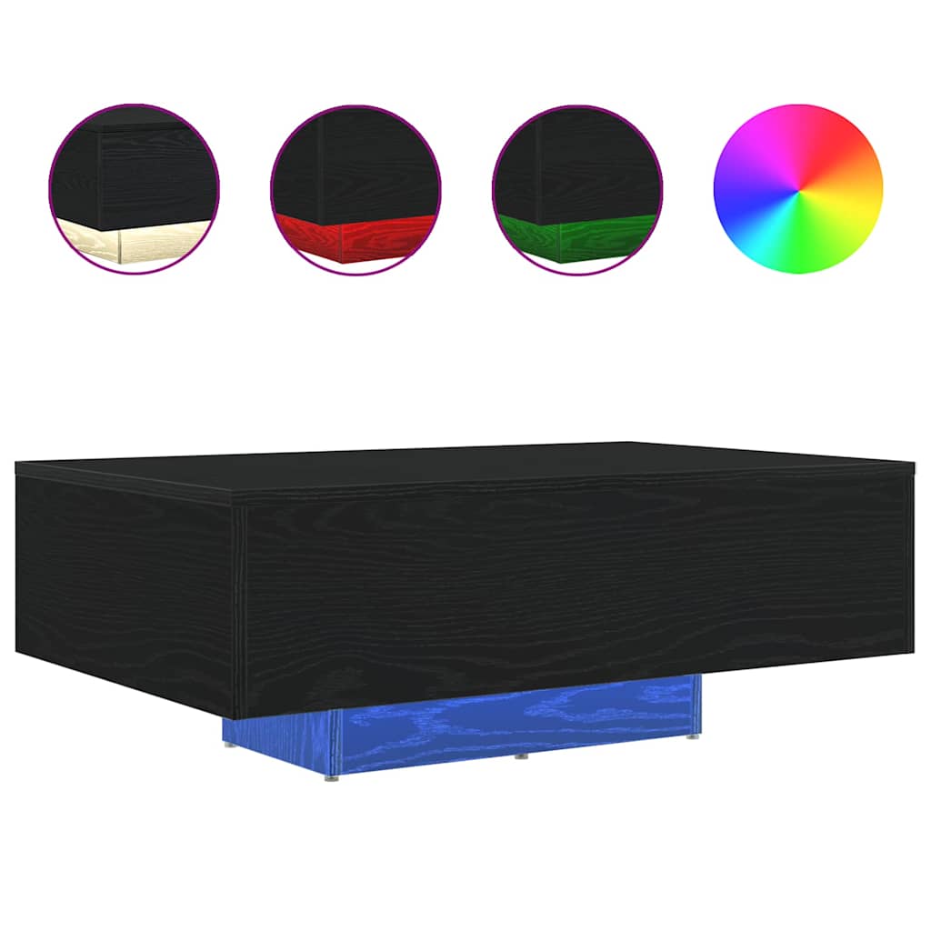vidaXL Τραπεζάκι σαλονιού Μαύρη Οξυά 85 x 55 x 31 cm
