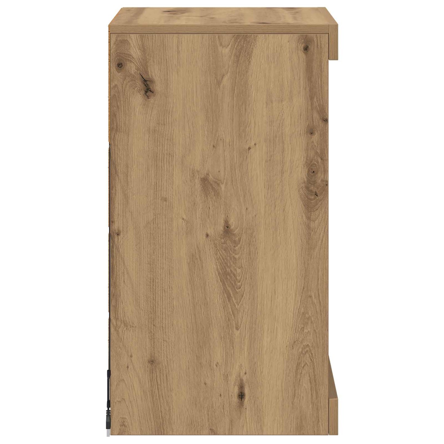 vidaXL Πλευρικό Τραπέζι LED Artisan Oak 41 x 37 x 67 εκ