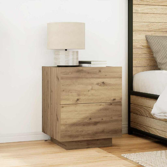vidaXL Κομοδίνο 2 pcs Artisan Oak 45 x 40 x 55 εκ Επεξεργασμένο ξύλο