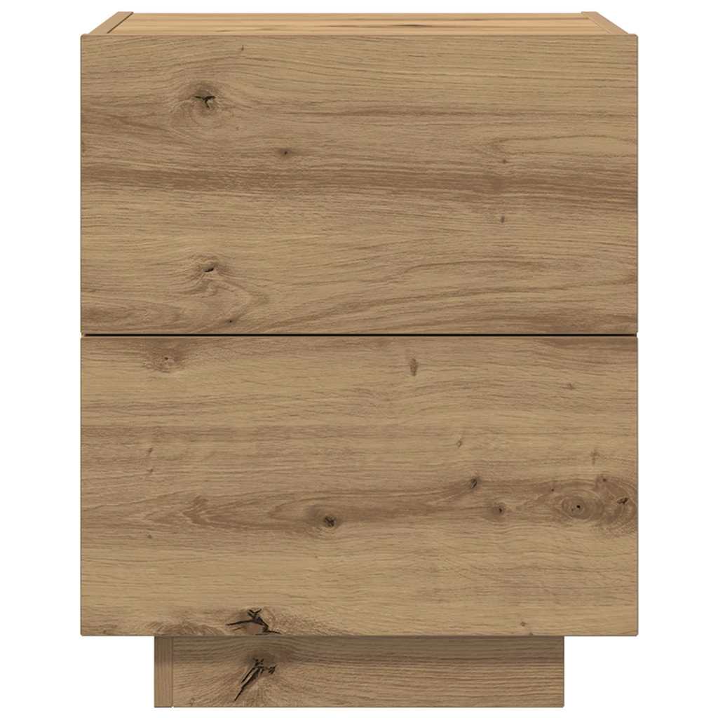 vidaXL Κομοδίνο 2 pcs Artisan Oak 45 x 40 x 55 εκ Επεξεργασμένο ξύλο