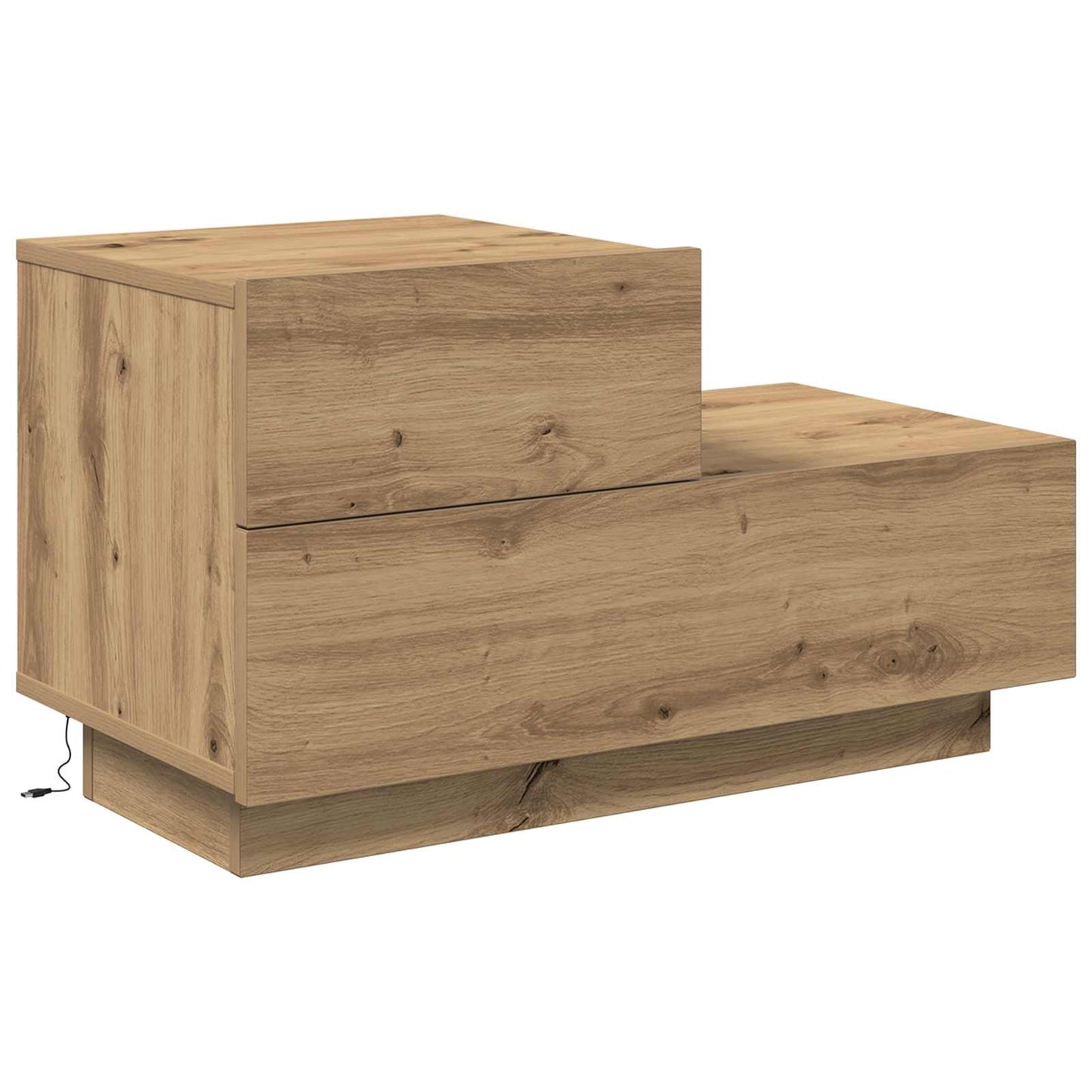 vidaXL Κομοδίνο Artisan Oak 70 x 36 x 40,5 εκ. Επεξεργασμένο ξύλο