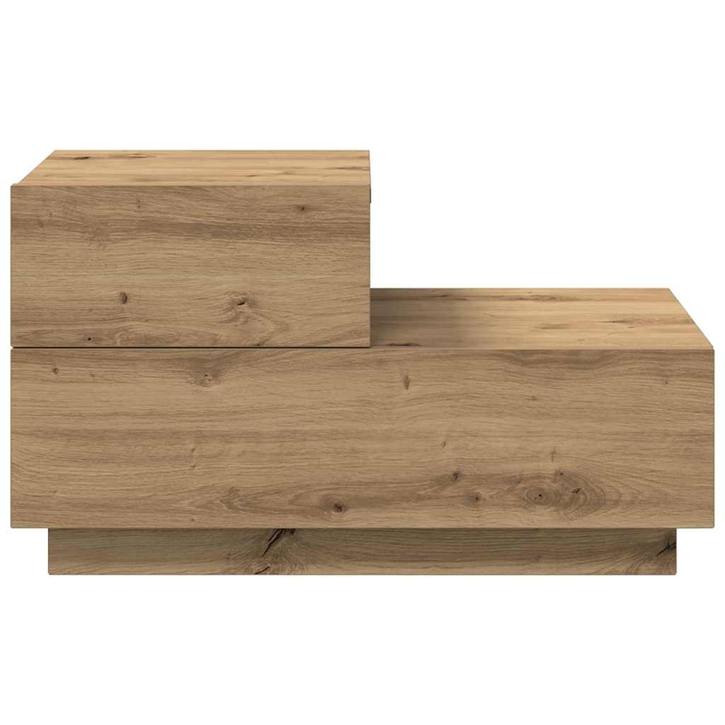 vidaXL Κομοδίνο Artisan Oak 70 x 36 x 40,5 εκ. Επεξεργασμένο ξύλο