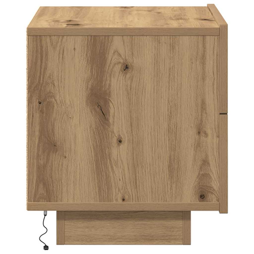 vidaXL Κομοδίνο Artisan Oak 70 x 36 x 40,5 εκ. Επεξεργασμένο ξύλο