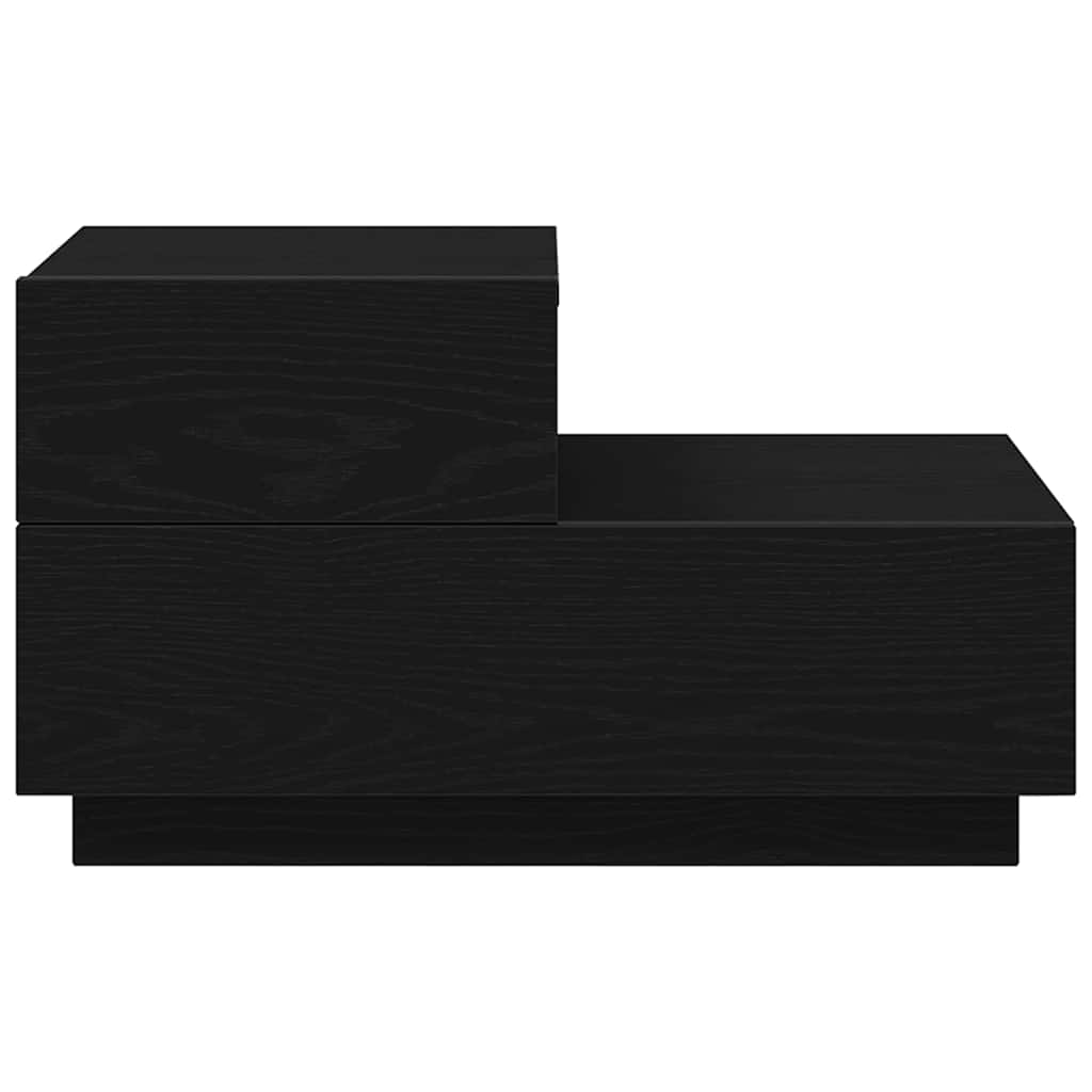 vidaXL Κομοδίνο Μαύρη Οξυά 70 x 36 x 40,5 εκ. Επεξεργασμένο ξύλο