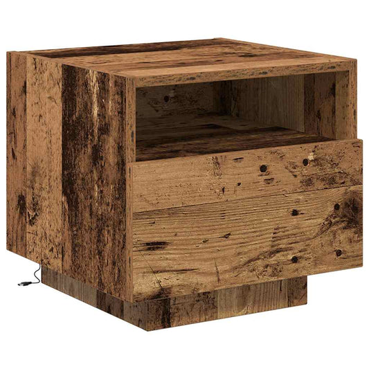 vidaXL Κομοδίνο Παλιό ξύλο 40 x 39 x 37 εκ Επεξεργασμένο ξύλο