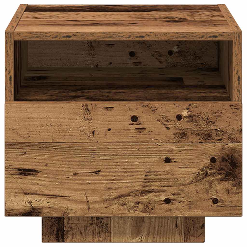 vidaXL Κομοδίνο Παλιό ξύλο 40 x 39 x 37 εκ Επεξεργασμένο ξύλο