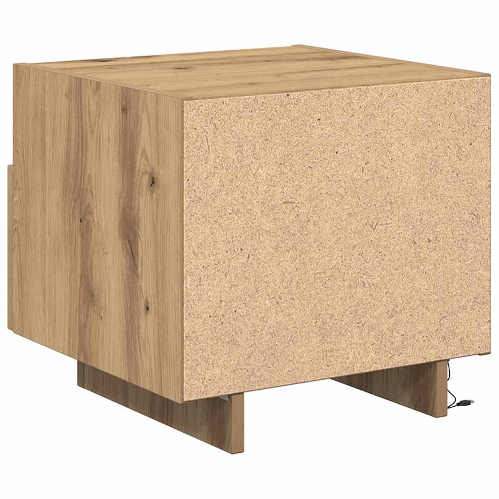vidaXL Κομοδίνο Artisan Oak 40 x 39 x 37 εκ Επεξεργασμένο ξύλο