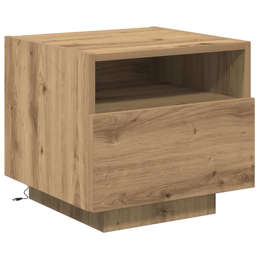 vidaXL Κομοδίνο 2 pcs Artisan Oak 40 x 39 x 37 εκ Επεξεργασμένο ξύλο