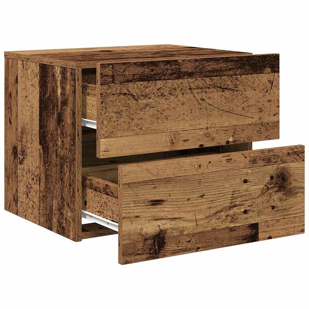 vidaXL Κομοδίνο Παλιό ξύλο 50 x 39 x 41 εκ. Επεξεργασμένο ξύλο