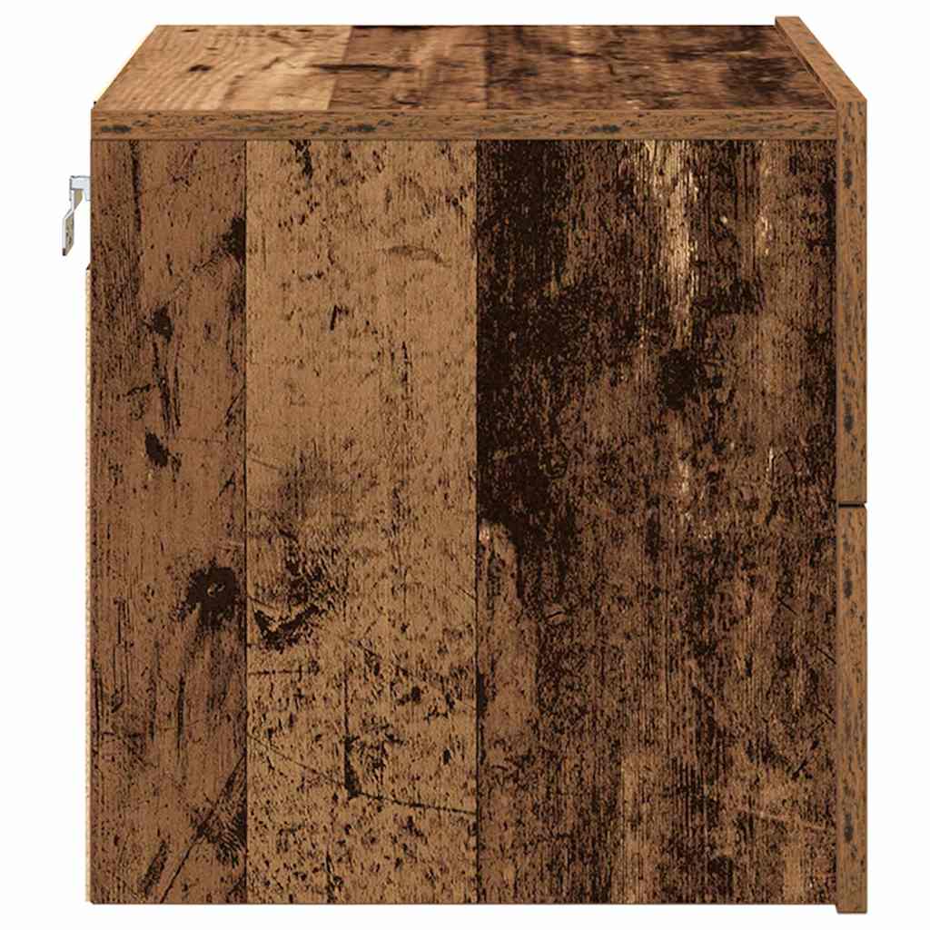 vidaXL Κομοδίνο Παλιό ξύλο 50 x 39 x 41 εκ. Επεξεργασμένο ξύλο