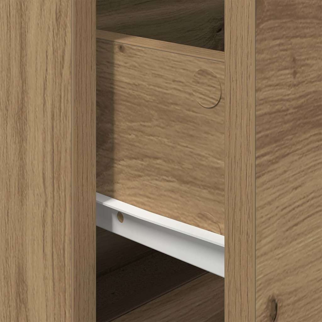 vidaXL Κομοδίνο Artisan Oak 50 x 39 x 41 εκ. Επεξεργασμένο ξύλο