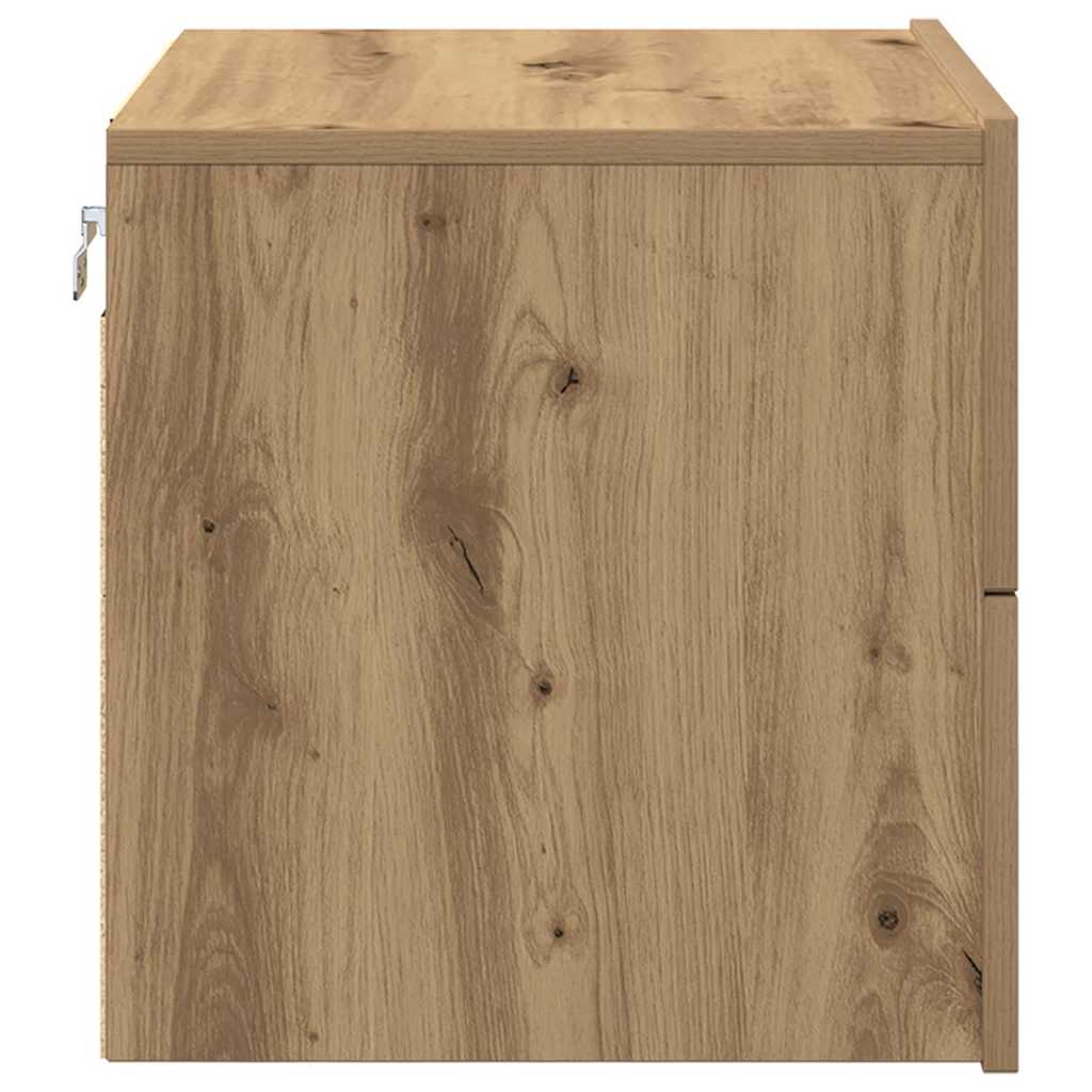 vidaXL Κομοδίνο 2 pcs Artisan Oak 50 x 39 x 41 εκ. Επεξεργασμένο ξύλο