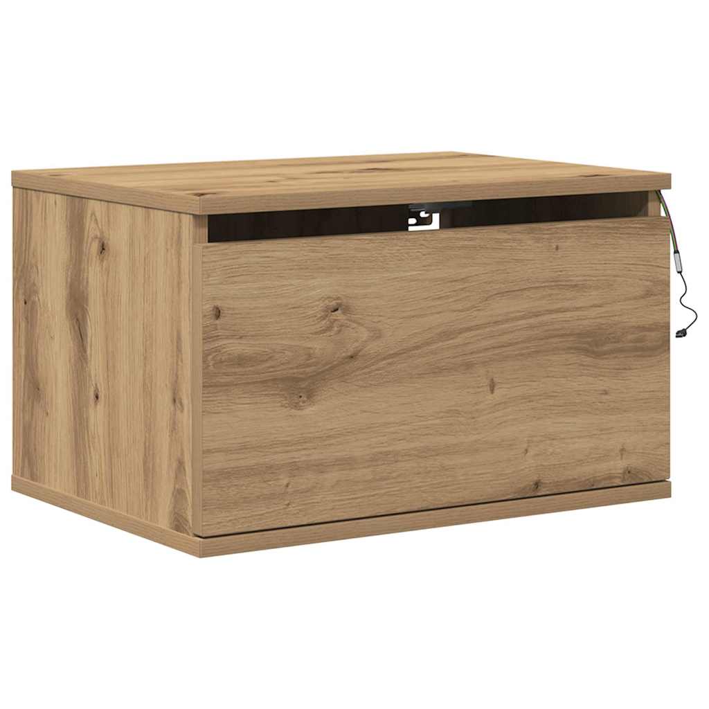 vidaXL Τοίχου κομοδίνο Artisan Oak 50 x 36 x 30 εκ Επεξεργασμένο ξύλο