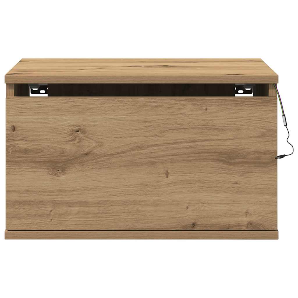 vidaXL Τοίχου κομοδίνο Artisan Oak 50 x 36 x 30 εκ Επεξεργασμένο ξύλο