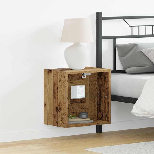 vidaXL Πλωτό ράφι 2 pcs Καφέ 40 x 28.5 x 40 εκ Επεξεργασμένο ξύλο