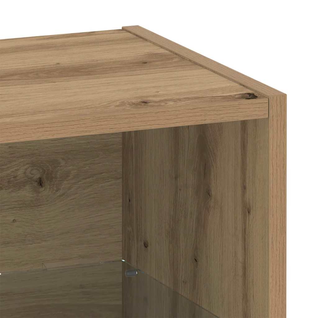 vidaXL Πλωτό ράφι με ράφι Καφέ 40 x 28.5 x 40 εκ Επεξεργασμένο ξύλο