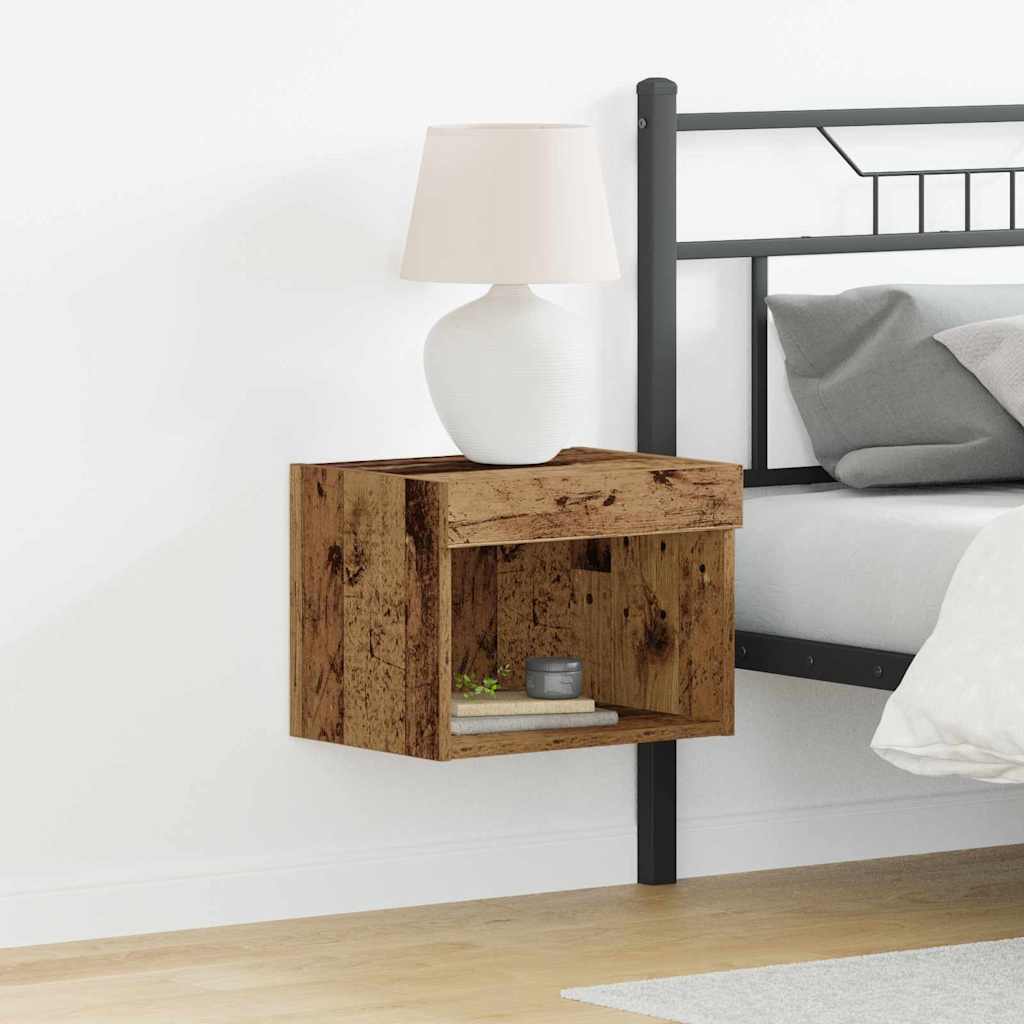 vidaXL Σετ επίπλου τηλεόρασης Επιτοίχιο Παλιό Ξύλο 40 x 30 x 30 εκ