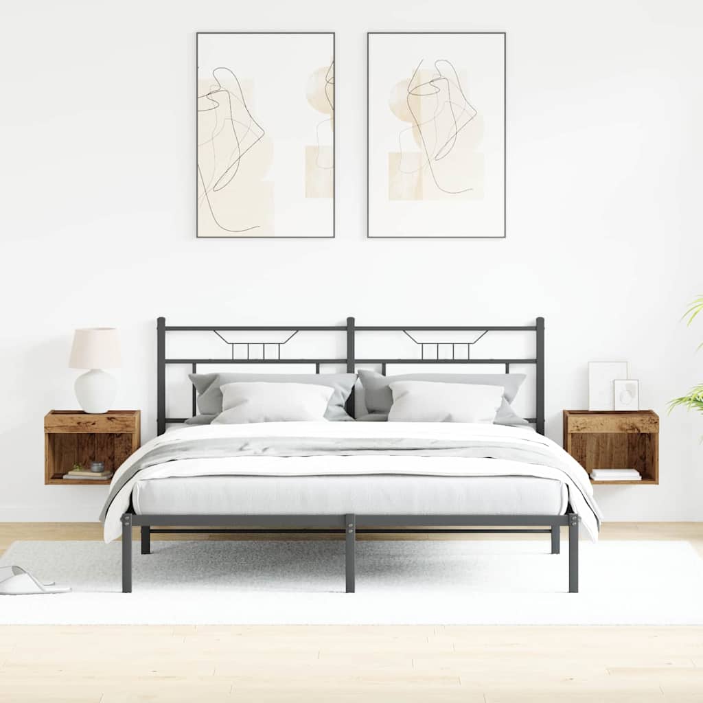 vidaXL Σετ επίπλου τηλεόρασης 2 pcs Παλιό Ξύλο 40 x 30 x 30 εκ