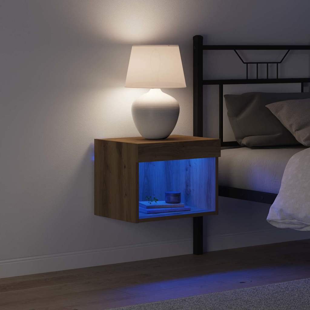 vidaXL Σετ επίπλου τηλεόρασης Επιτοίχιο Artisan Oak 40 x 30 x 30 εκ