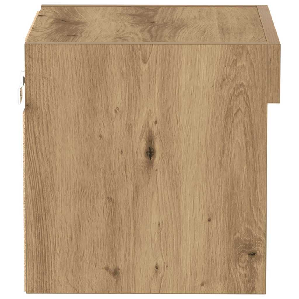 vidaXL Σετ επίπλου τηλεόρασης Επιτοίχιο Artisan Oak 40 x 30 x 30 εκ