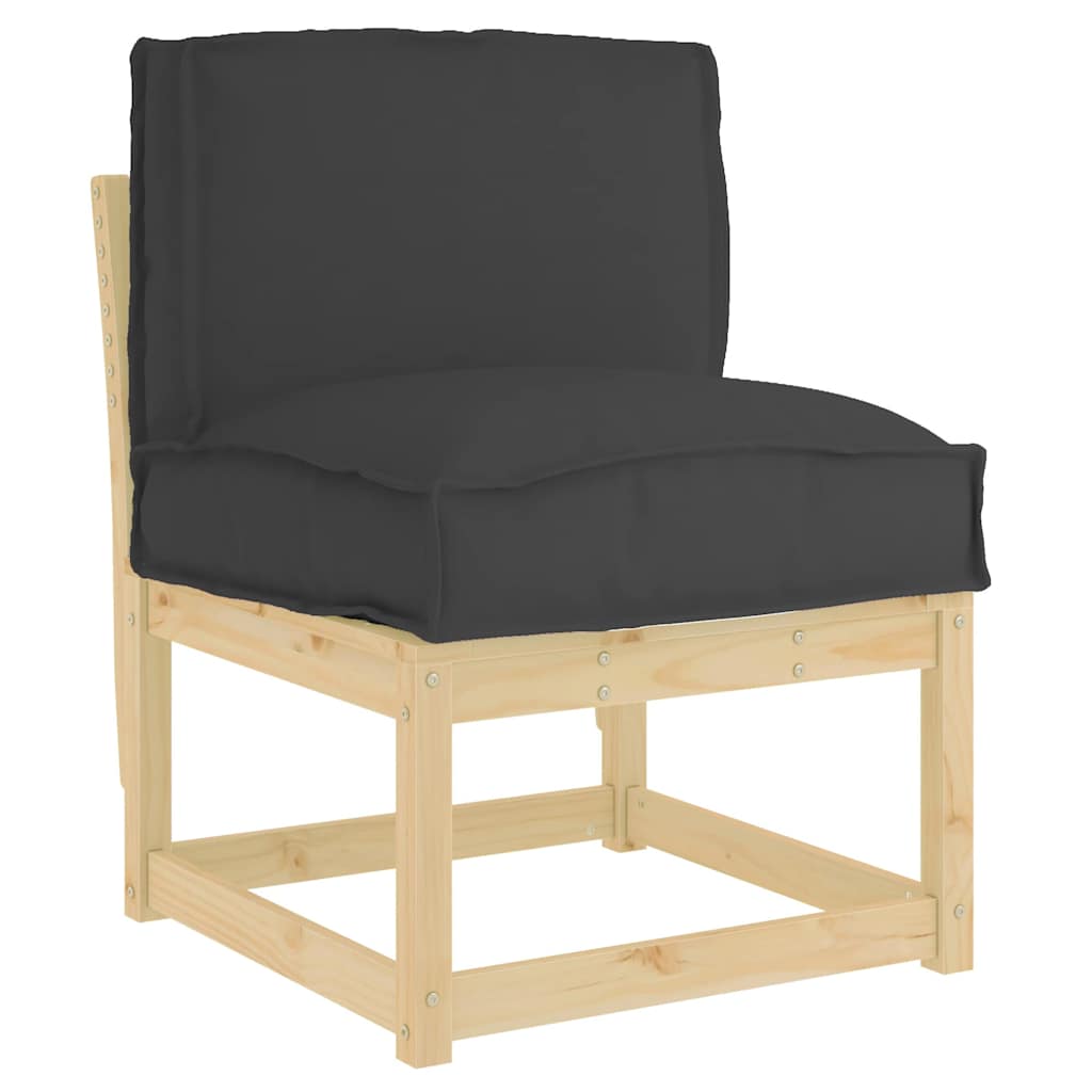 vidaXL Μαξιλάρι παλέτας για πλάτη Μαύρο 50 x 40 x 12 cm Ύφασμα Oxford