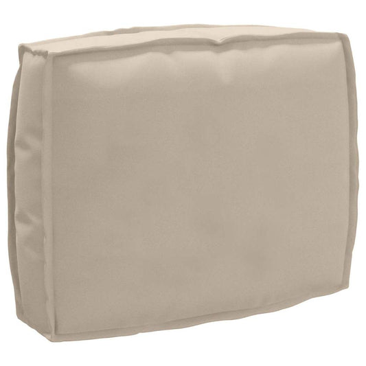 vidaXL Μαξιλάρι παλέτας για πλάτη Taupe 50 x 40 x 12 cm Ύφασμα Oxford