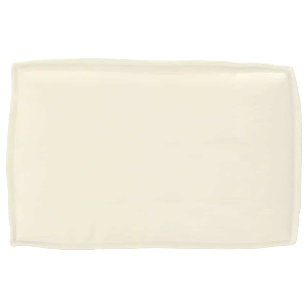 vidaXL Μαξιλάρι παλέτας για πλάτη Κρεμ 60 x 40 x 12 cm Ύφασμα Oxford