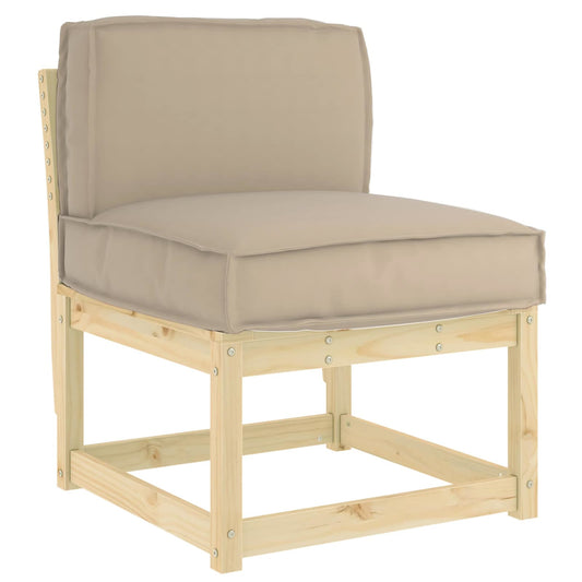 vidaXL Μαξιλάρι Taupe 60 x 40 x 12 cm Ύφασμα Όξφορντ
