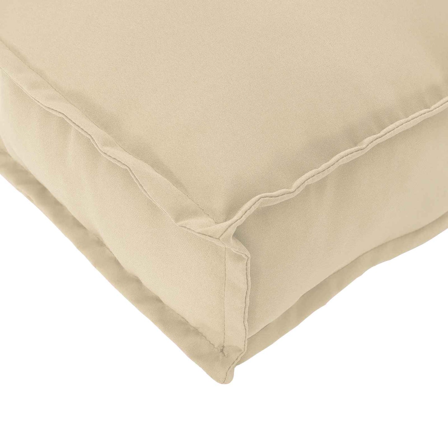 vidaXL Μαξιλάρι Μπεζ 60 x 60 x 12 cm Ύφασμα Όξφορντ