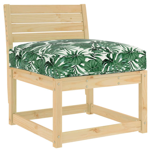 vidaXL Μαξιλάρι Φύλλο Σχέδιο Φύλλου 70 x 70 x 12 cm Ύφασμα Όξφορντ