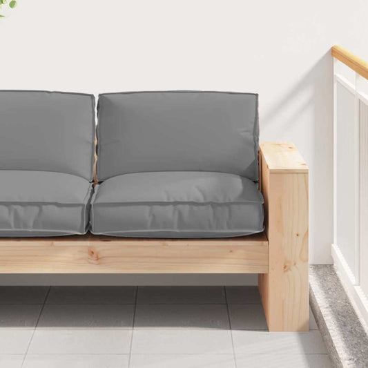vidaXL Μαξιλάρι Γκρι 80 x 80 x 12 cm Ύφασμα Όξφορντ
