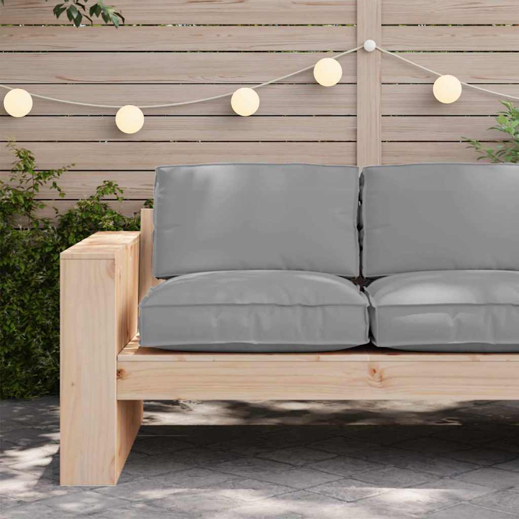 vidaXL Μαξιλάρι Γκρι 80 x 80 x 12 cm Ύφασμα Όξφορντ