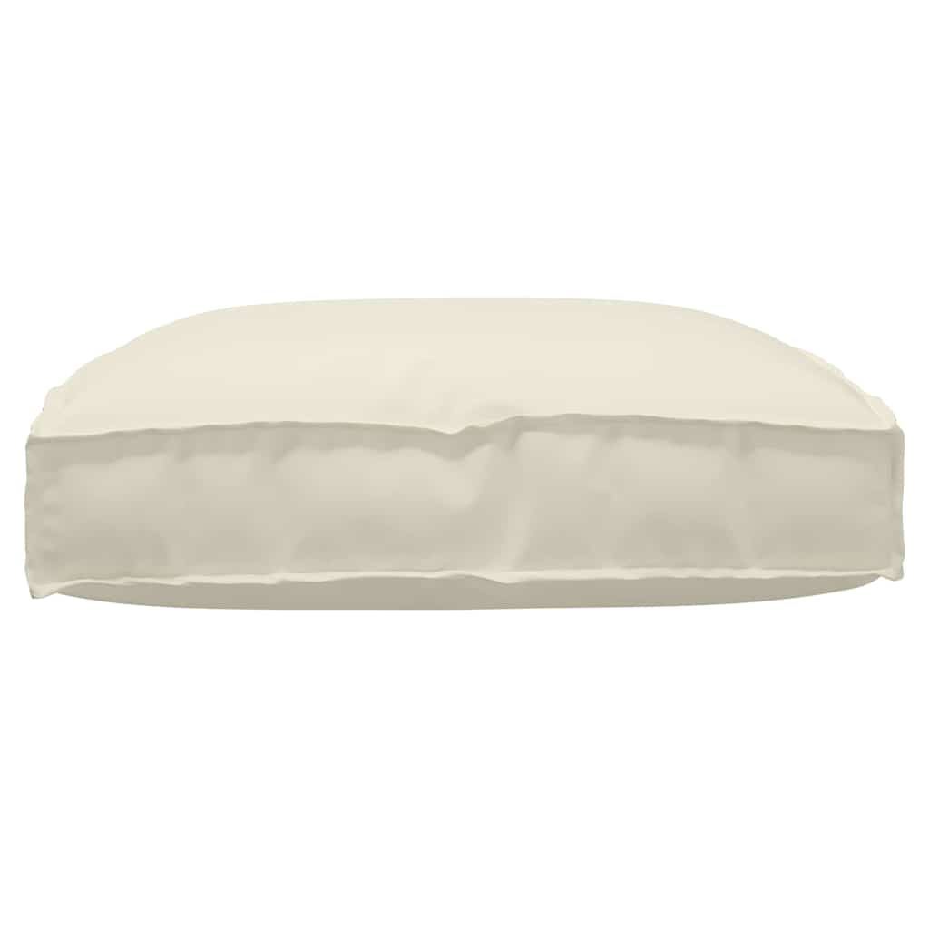 vidaXL Μαξιλάρι Κρεμ 80 x 80 x 12 cm Ύφασμα Όξφορντ