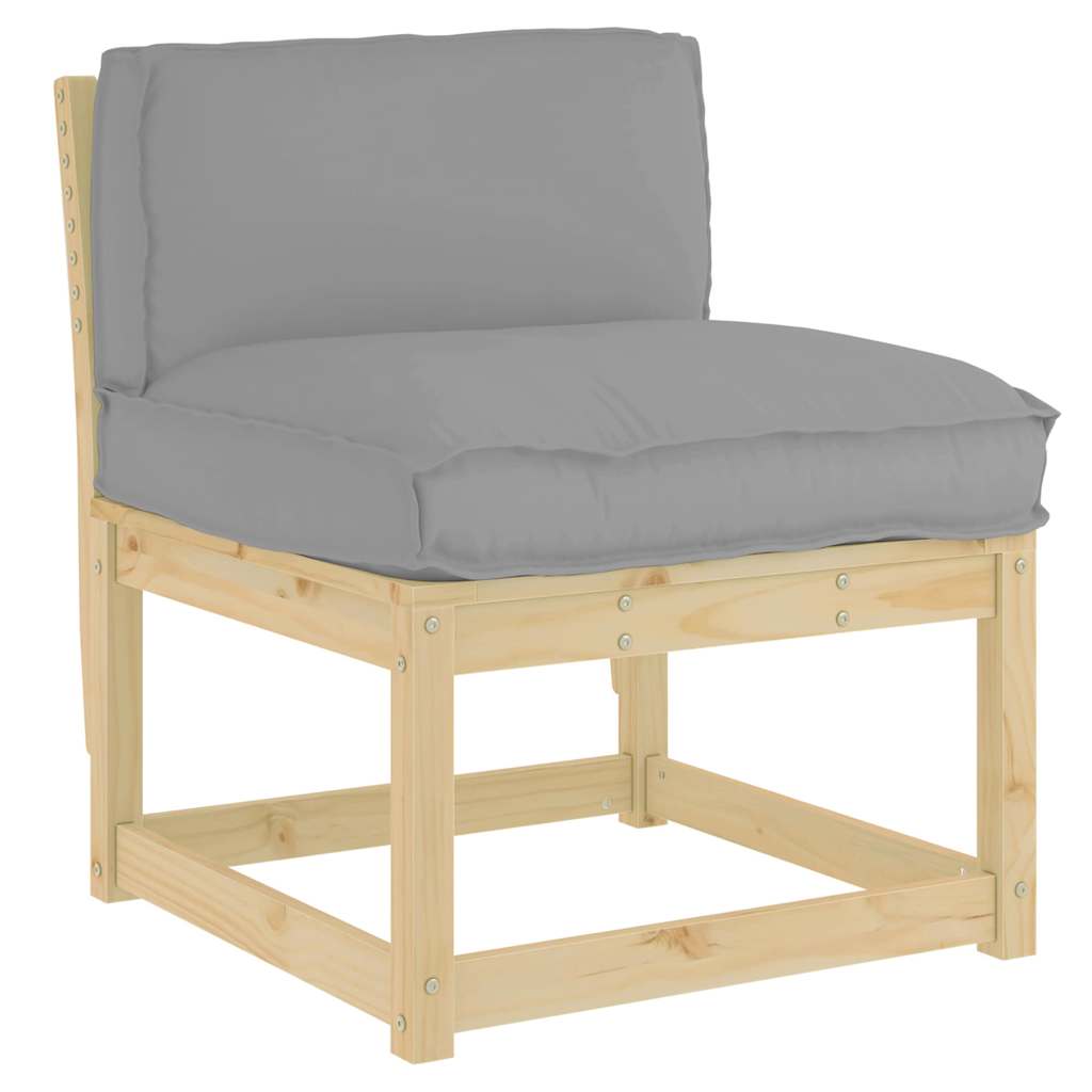 vidaXL Μαξιλάρι παλέτας για πλάτη Γκρι 70 x 40 x 12 cm Ύφασμα Oxford