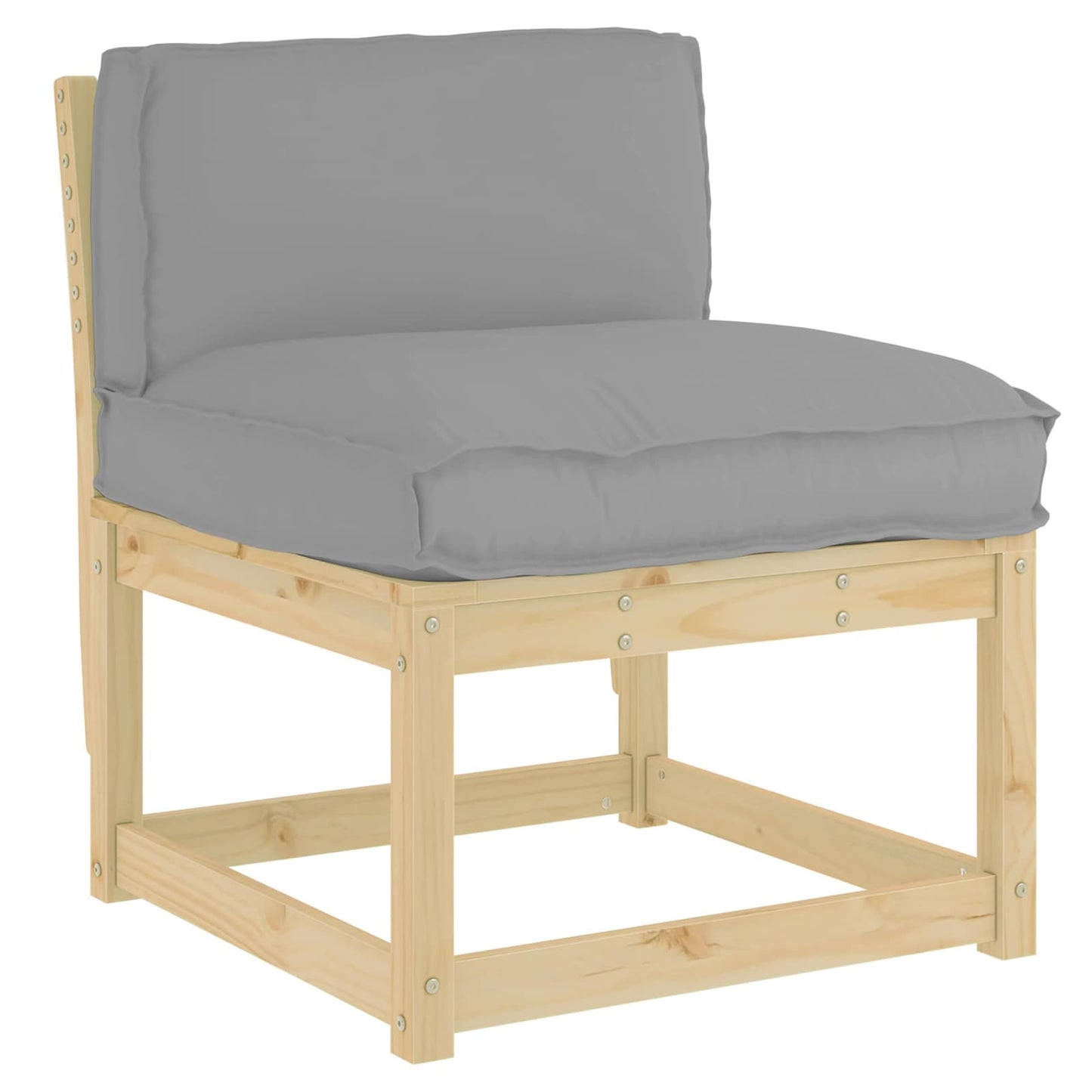 vidaXL Μαξιλάρι Γκρι 70 x 40 x 12 cm Ύφασμα Όξφορντ