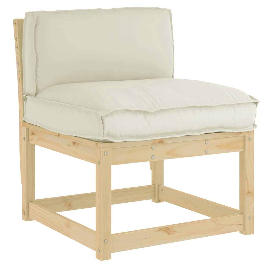 vidaXL Μαξιλάρι Κρεμ 70 x 40 x 12 cm Ύφασμα Όξφορντ