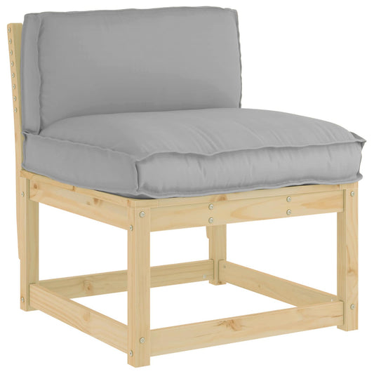 vidaXL Μαξιλάρι Γκρι 80 x 40 x 12 cm Ύφασμα Όξφορντ