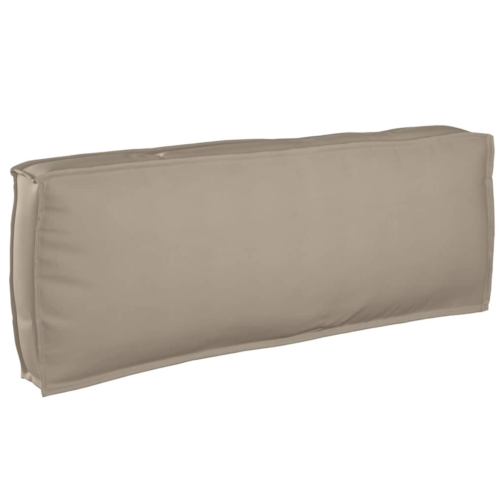 vidaXL Μαξιλάρι παλέτας για πλάτη Taupe 120 x 40 x 12 cm Ύφασμα Oxford