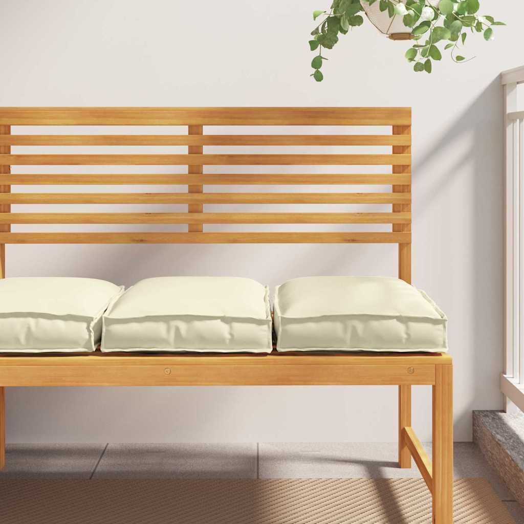 vidaXL Μαξιλάρι 2 pcs Κρεμ 40 x 40 x 8 εκ. Ύφασμα Όξφορντ