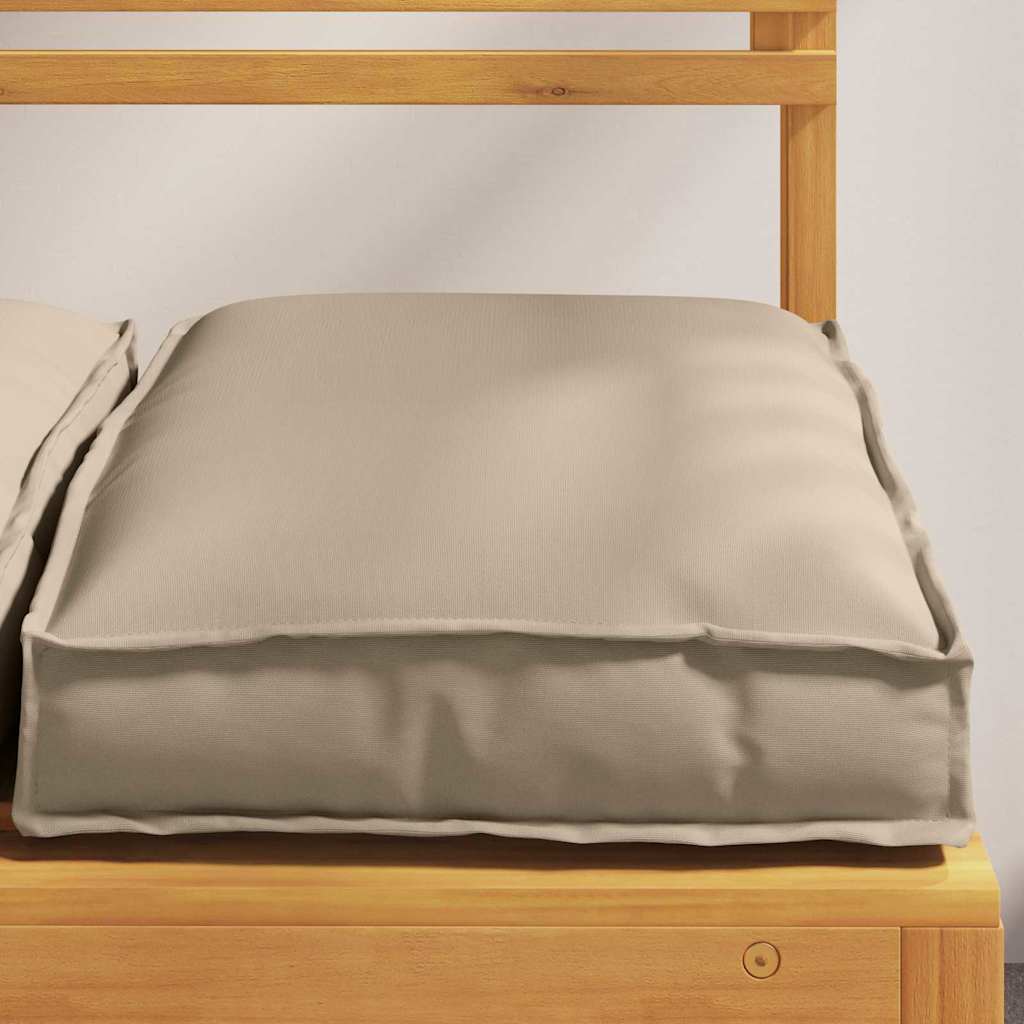 vidaXL Μαξιλάρι 2 pcs Taupe 40 x 40 x 8 εκ. Ύφασμα Όξφορντ