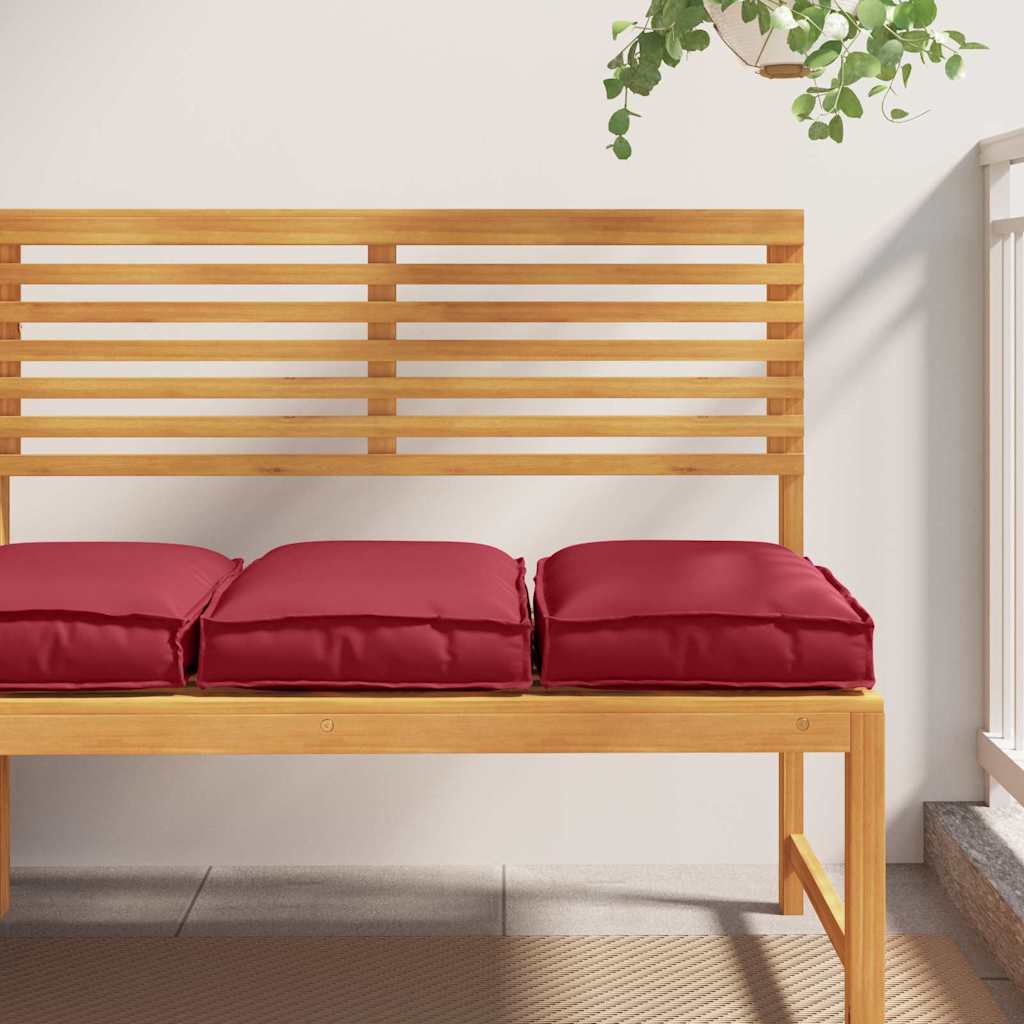 vidaXL Μαξιλάρι 2 pcs Κόκκινο 40 x 40 x 8 εκ. Ύφασμα Όξφορντ